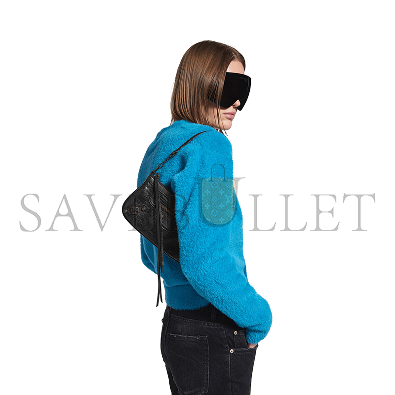 BALENCIAGA WOMEN'S LE CITY POUCH ON STRAP IN BLACK ‎8639602ABEK1000 (25*14*4cm)